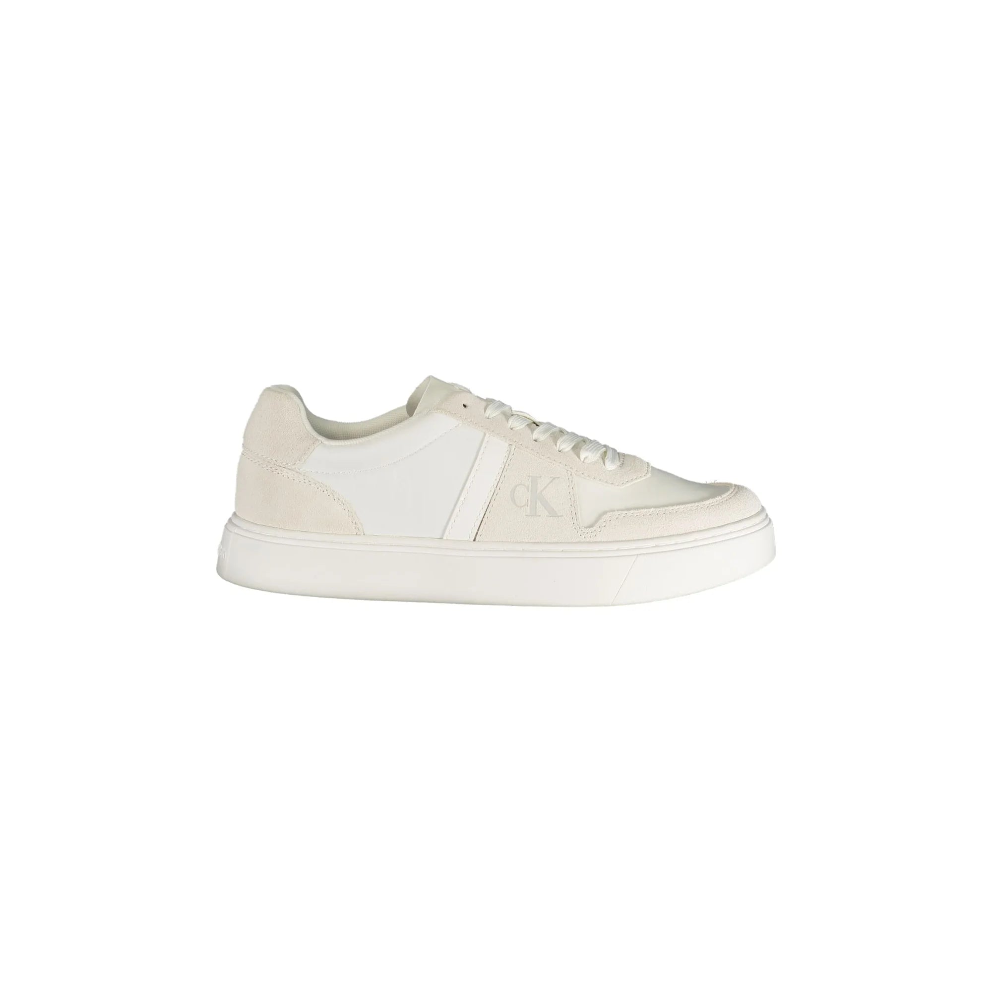 Calvin Klein Sneakers Uomo Bianche Stampa Logo Bianco - foto prodotto
